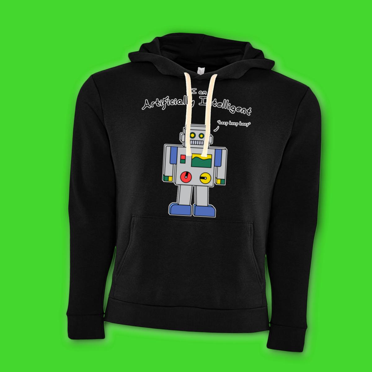 AI Bot Unisex Pullover Hoodie