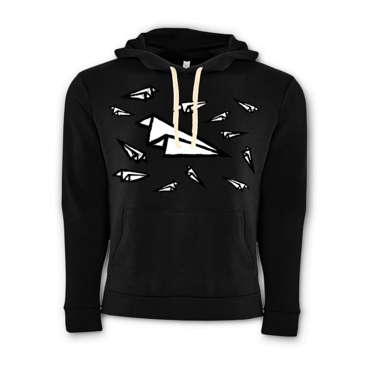 Airplane Frenzy Unisex Pullover Hoodie Double Extra Large black