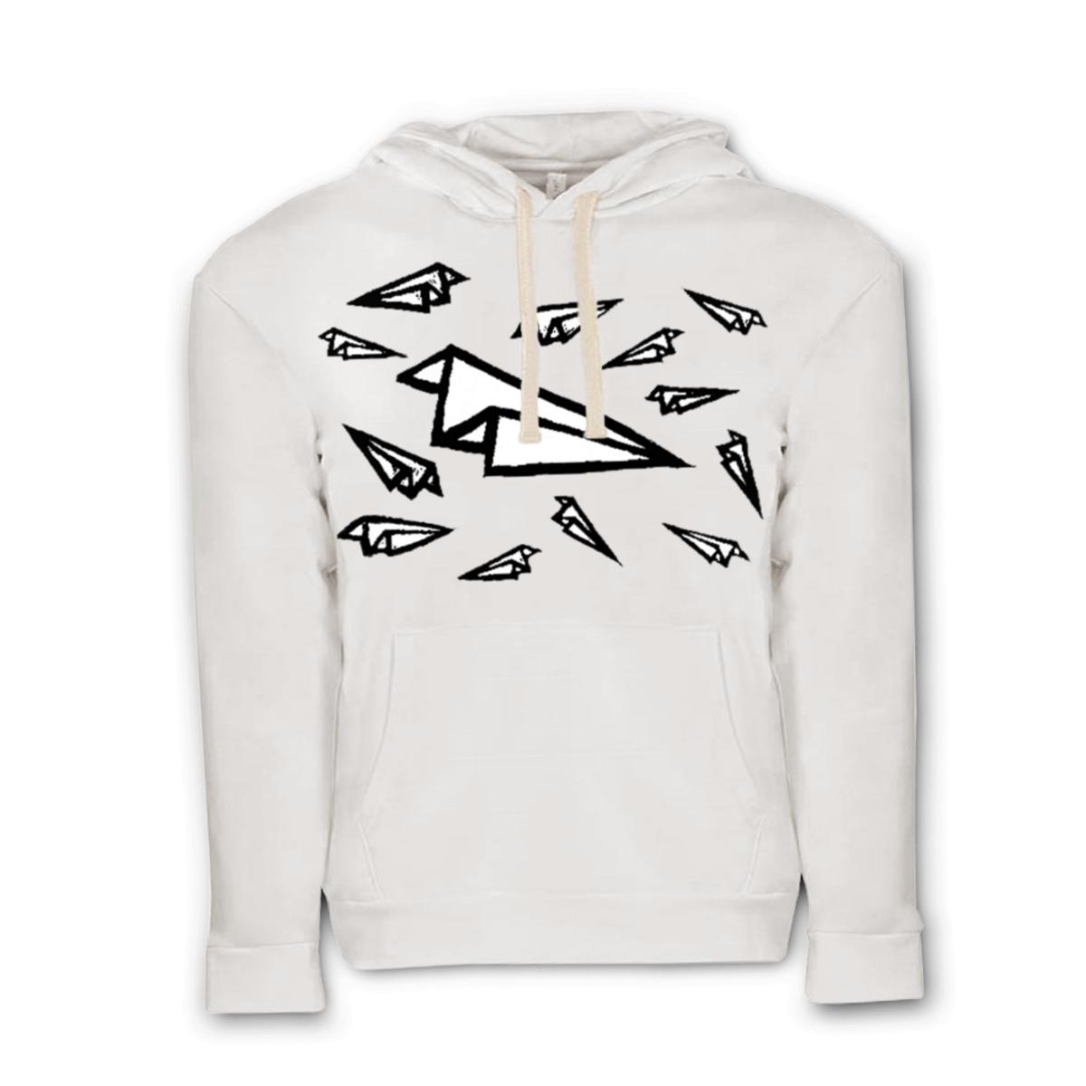 Airplane Frenzy Unisex Pullover Hoodie Extra Large white
