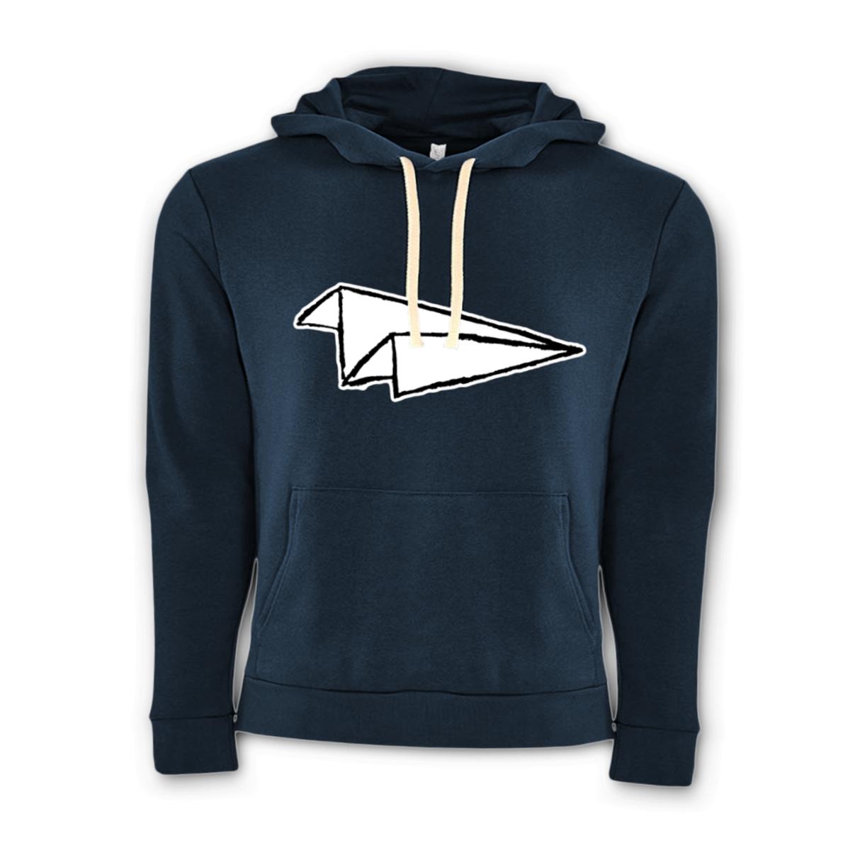 Airplane Sketch Unisex Pullover Hoodie Double Extra Large midnight-navy