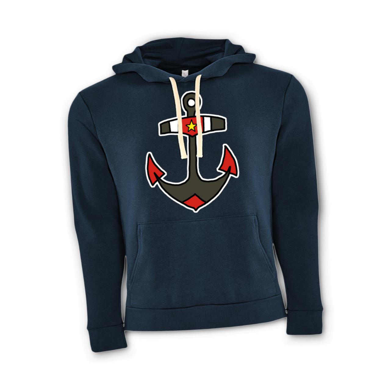 American Traditional Anchor Unisex Pullover Hoodie Double Extra Large midnight-navy