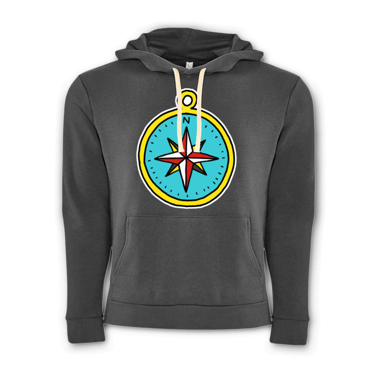 American Traditional Compass Unisex Pullover Hoodie Small heavy-metal