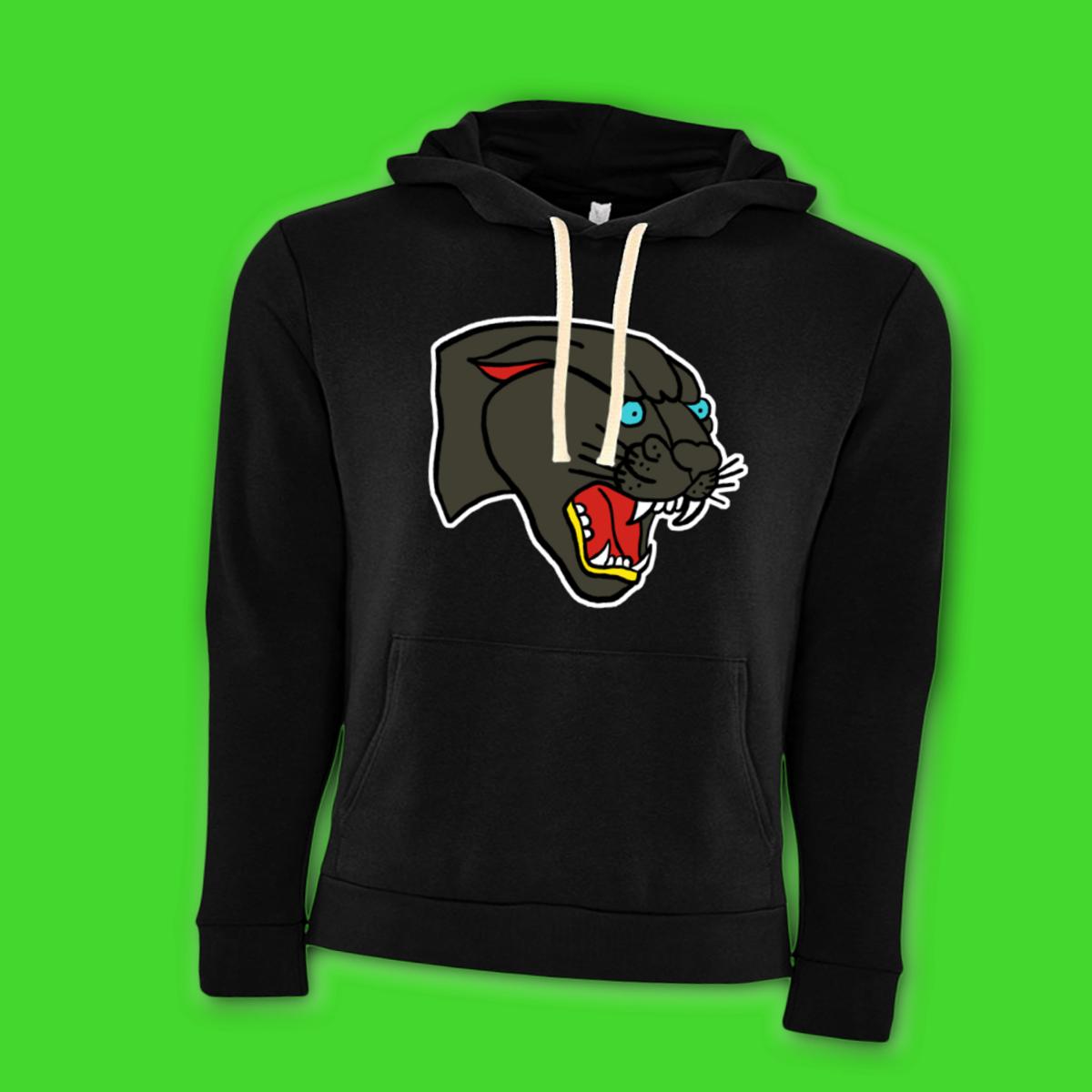 American Traditional Panther Unisex Pullover Hoodie