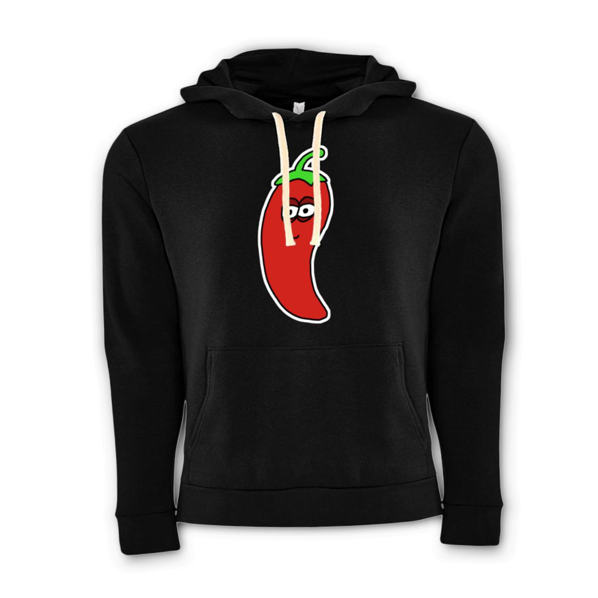 Chili Pepper Unisex Pullover Hoodie Small black