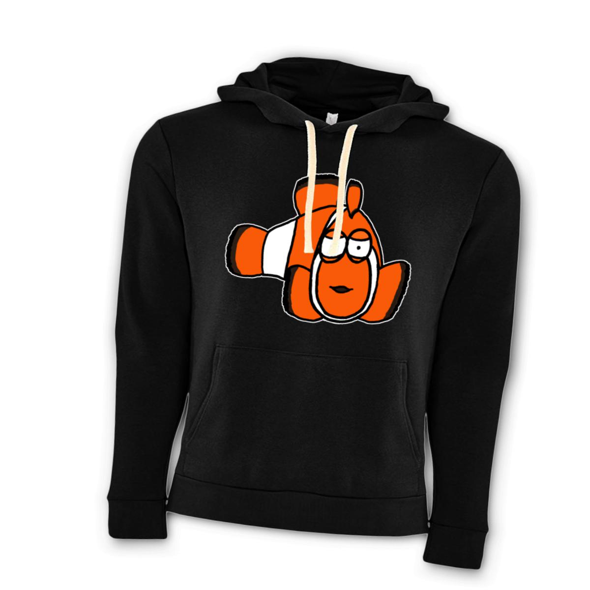 Clown Fish Unisex Pullover Hoodie Double Extra Large black