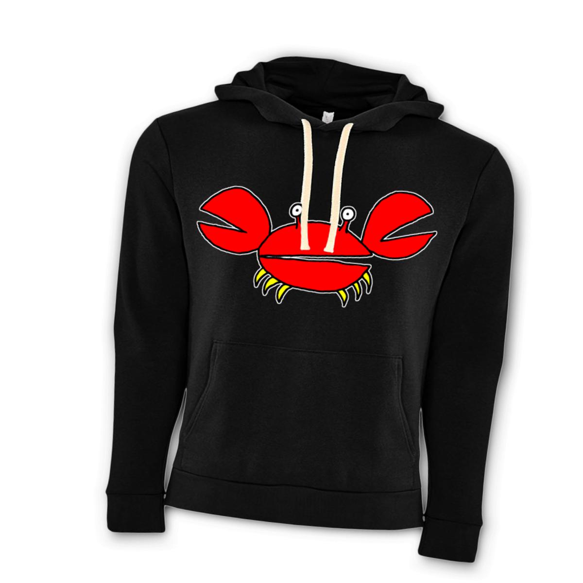 Crab Unisex Pullover Hoodie Double Extra Large black