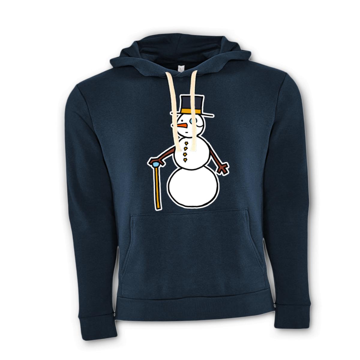 Dapper Snowman Unisex Pullover Hoodie Double Extra Large midnight-navy