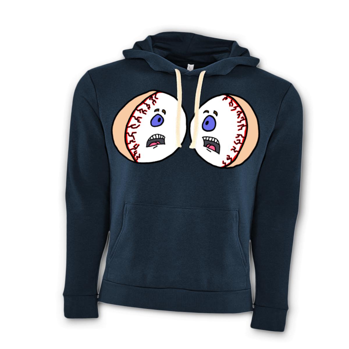 Eyes Scream Unisex Pullover Hoodie Double Extra Large midnight-navy