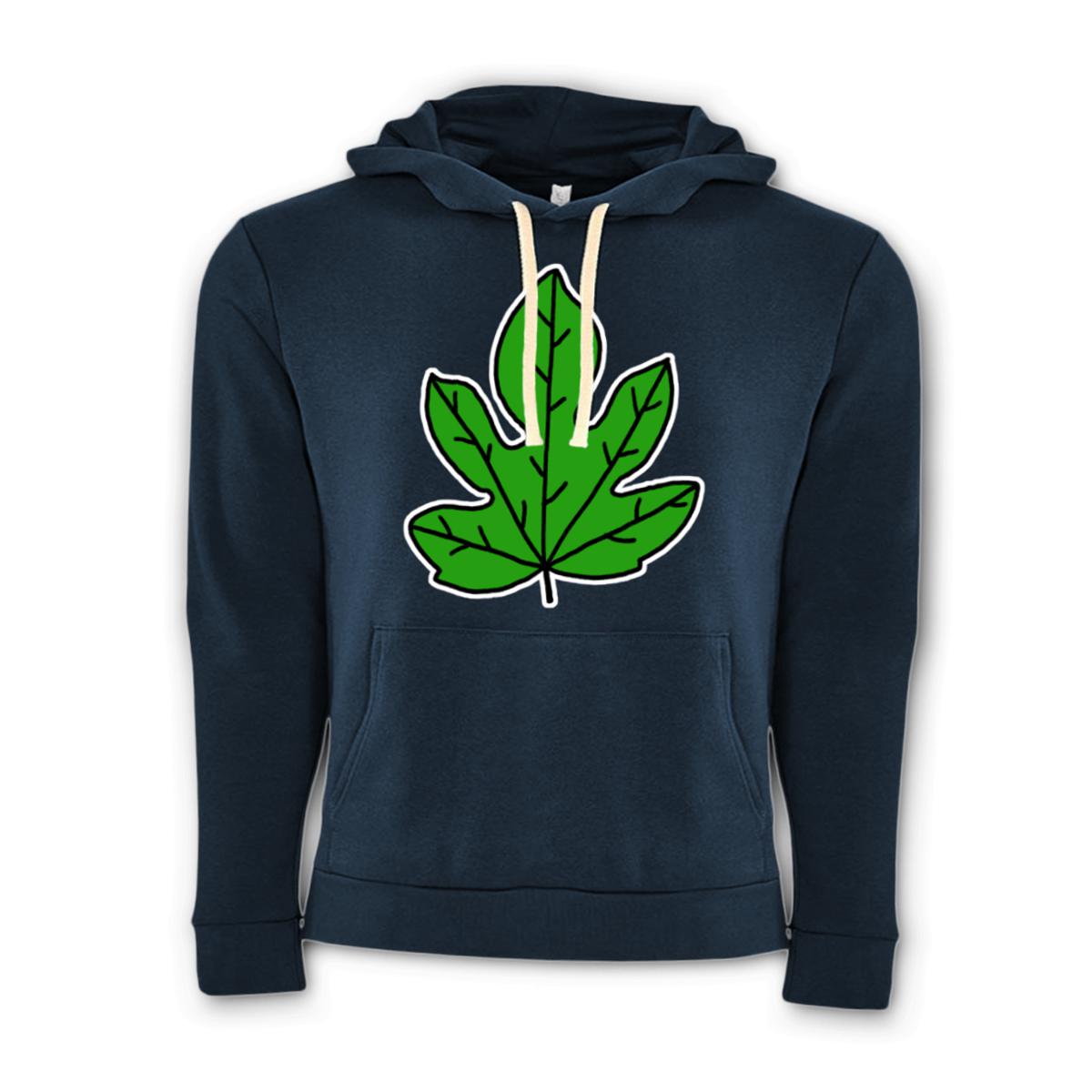 Fig Leaf Unisex Pullover Hoodie Small midnight-navy