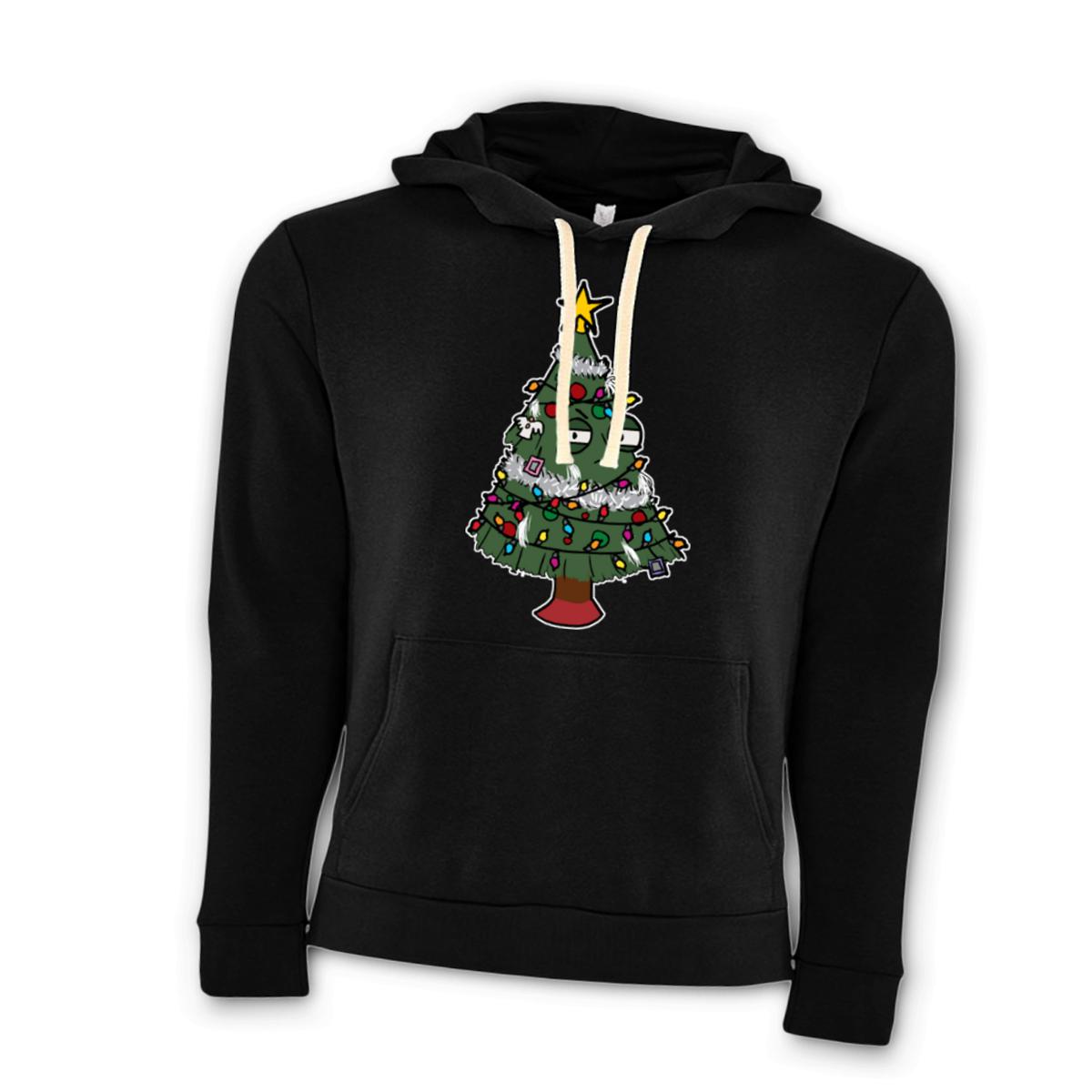 Gaudy Christmas Tree Unisex Pullover Hoodie Double Extra Large black