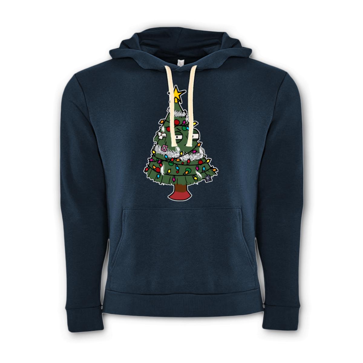 Gaudy Christmas Tree Unisex Pullover Hoodie Double Extra Large midnight-navy