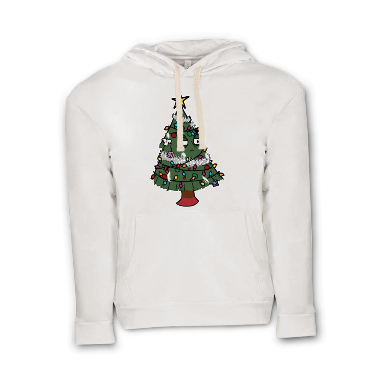 Gaudy Christmas Tree Unisex Pullover Hoodie Medium white