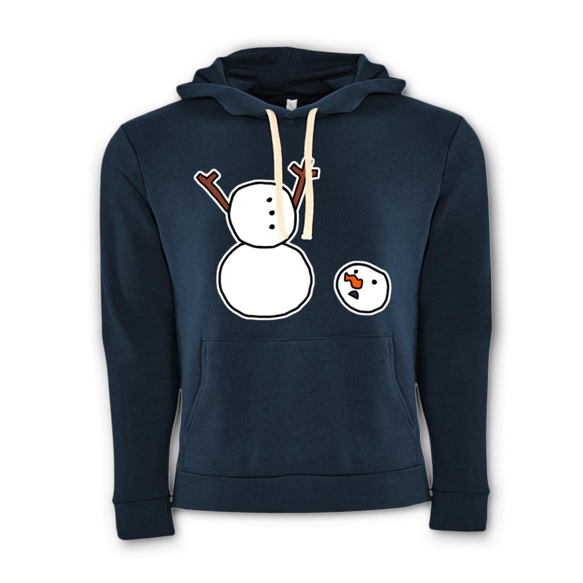 Headless Snowman Unisex Pullover Hoodie Double Extra Large midnight-navy