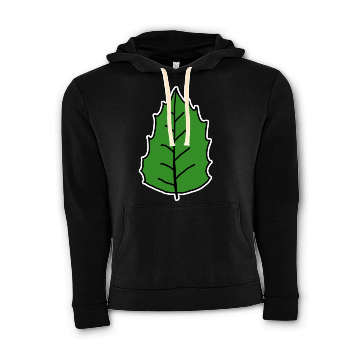 Holly Leaf Unisex Pullover Hoodie Small black