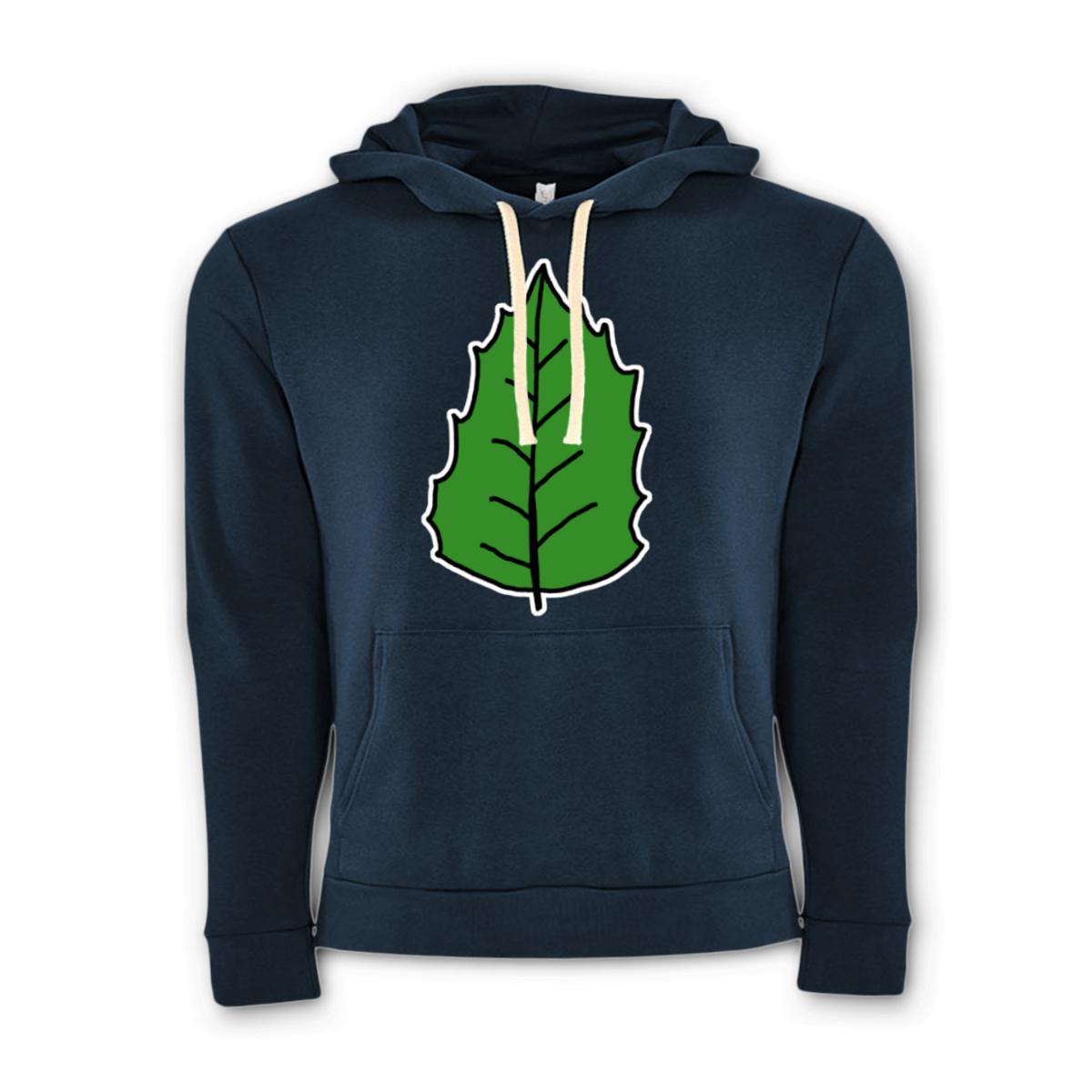 Holly Leaf Unisex Pullover Hoodie Extra Large midnight-navy
