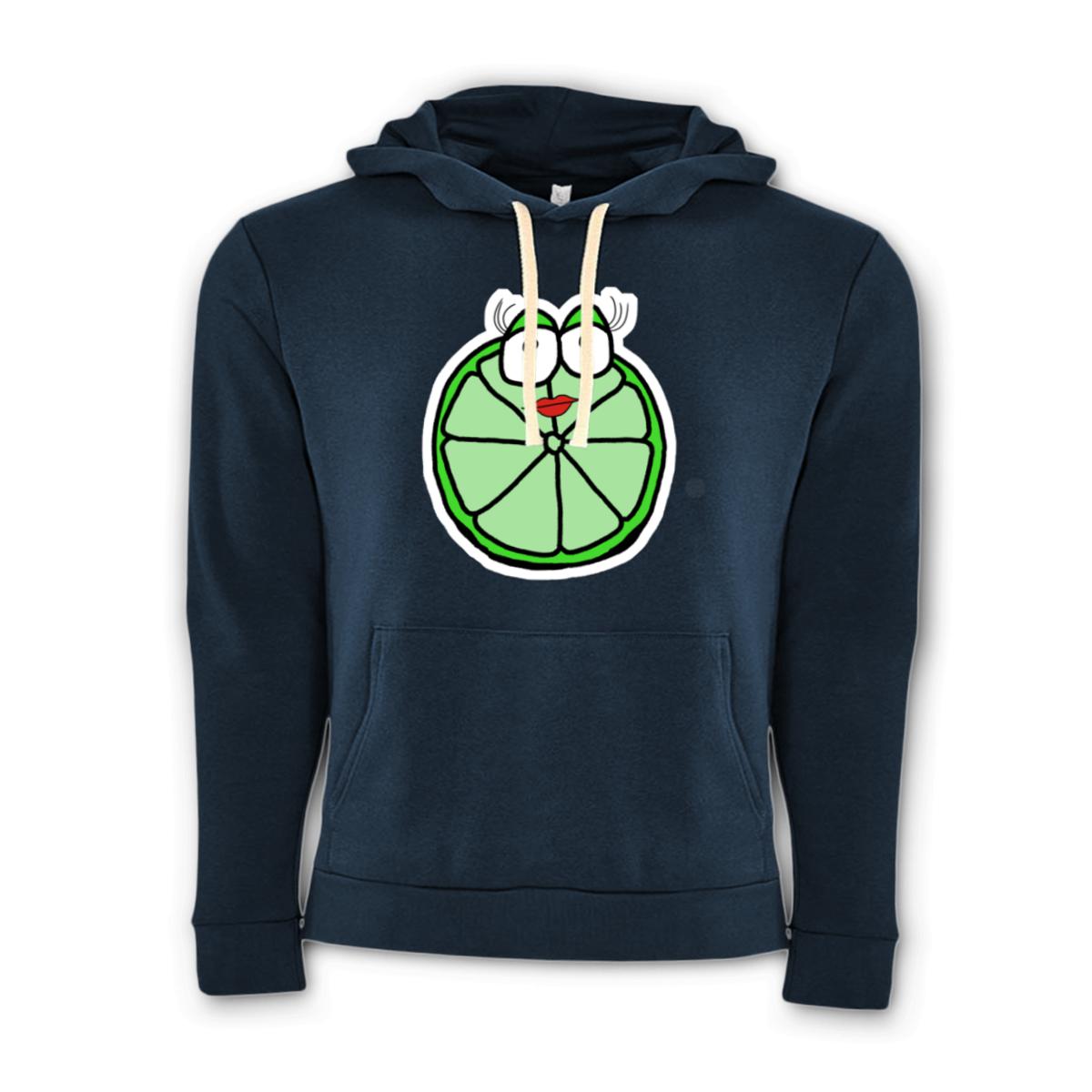 Lime Unisex Pullover Hoodie Large midnight-navy