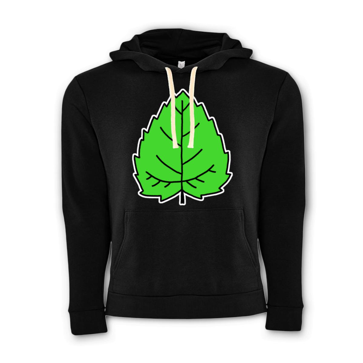 Mulberry Leaf Unisex Pullover Hoodie Small black