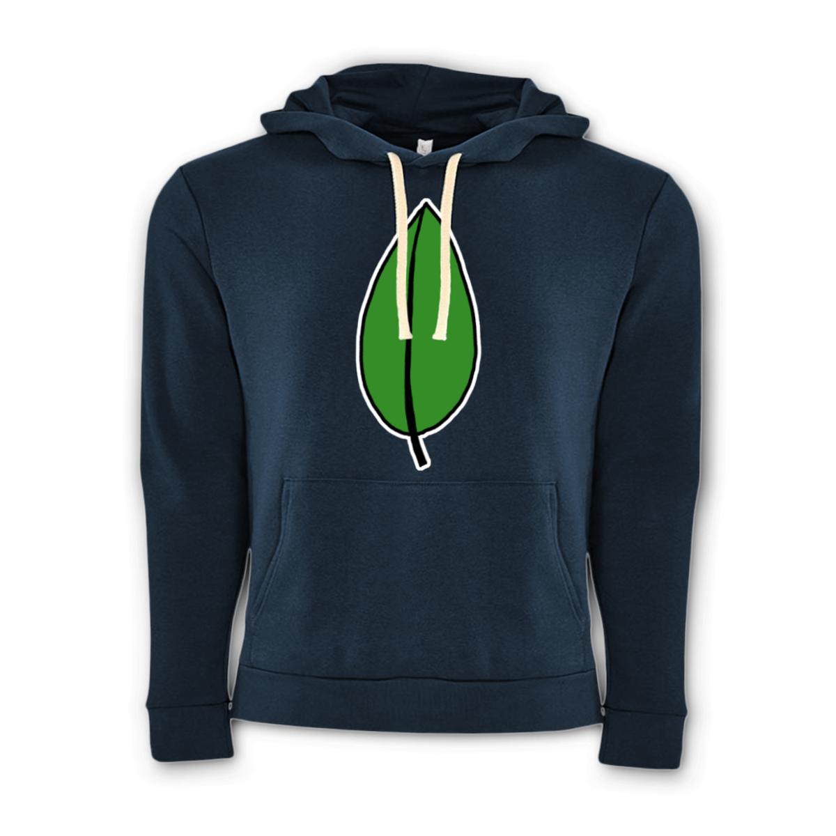 Olive Leaf Unisex Pullover Hoodie Small midnight-navy