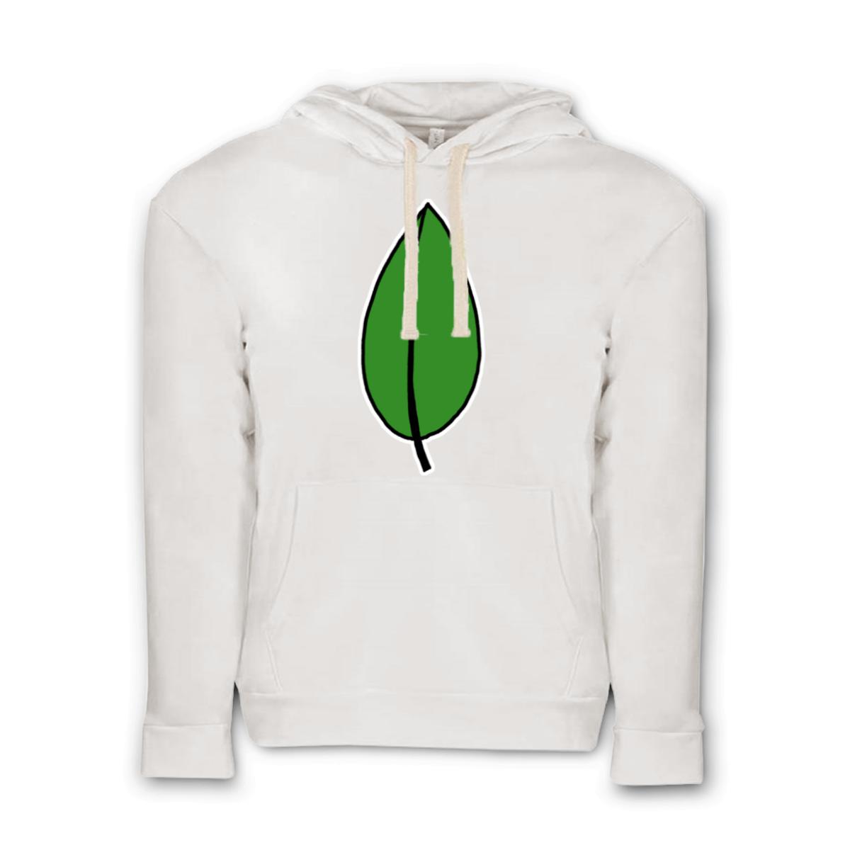 Olive Leaf Unisex Pullover Hoodie Extra Large white