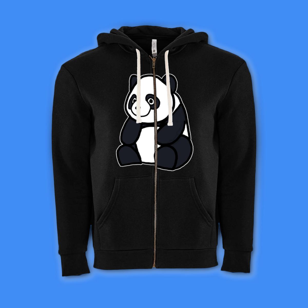 Panda Unisex Zip Hoodie