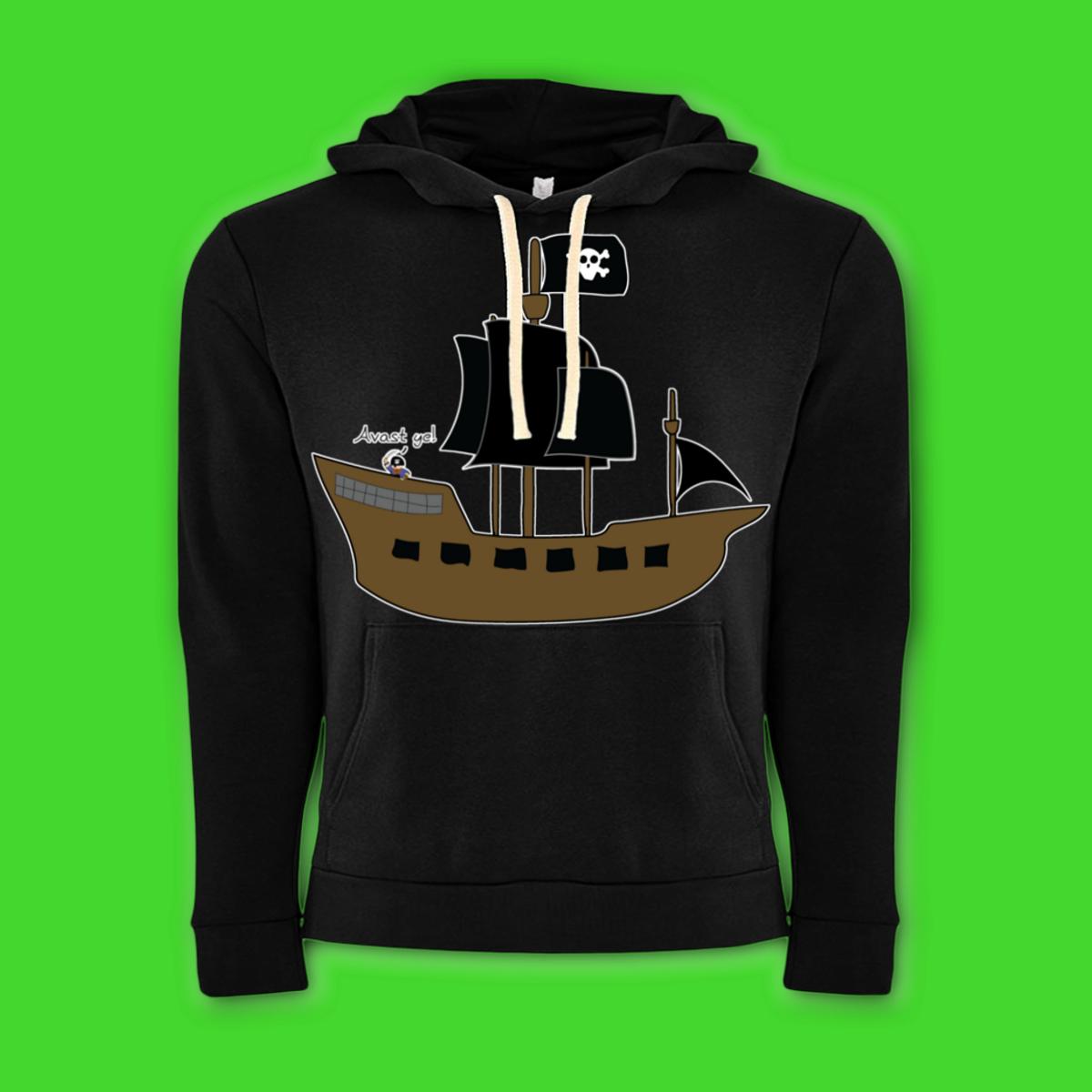 Pirate Ship Unisex Pullover Hoodie