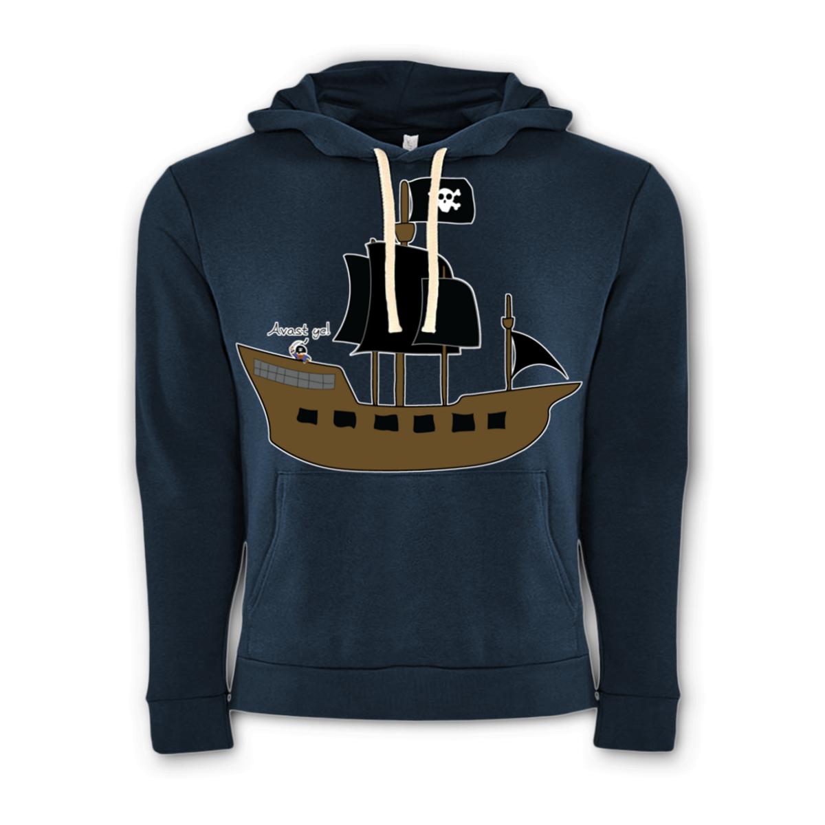 Pirate Ship Unisex Pullover Hoodie Extra Large midnight-navy