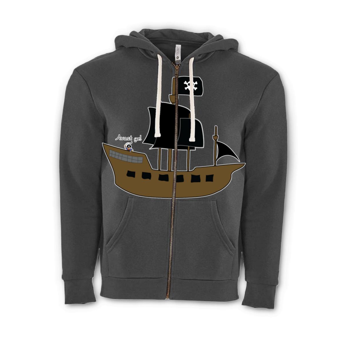 Pirate Ship Unisex Zip Hoodie Double Extra Large heavy-metal