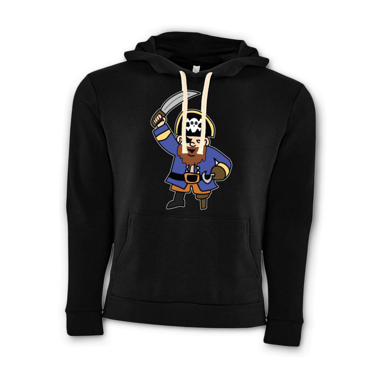Pirate Unisex Pullover Hoodie Double Extra Large black