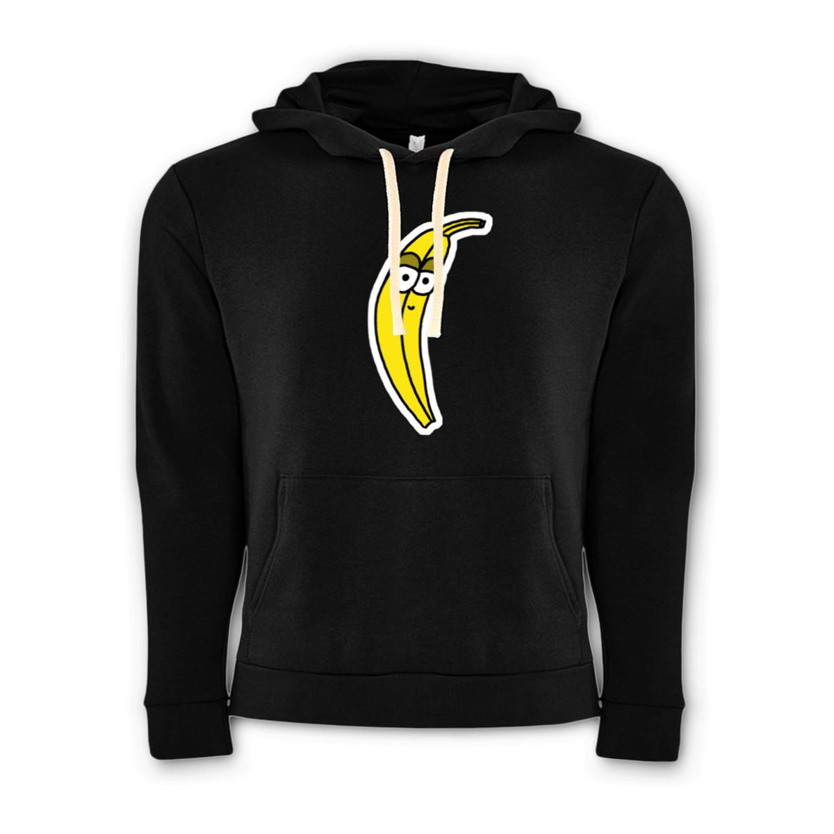 Plantain Unisex Pullover Hoodie Small black