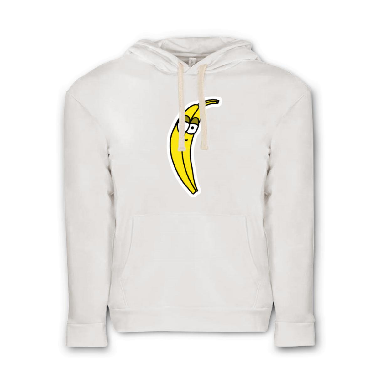 Plantain Unisex Pullover Hoodie Small white