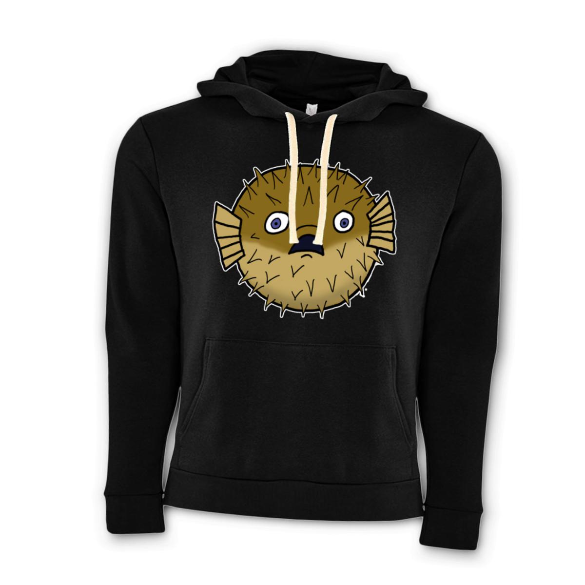 Puffer Fish Unisex Pullover Hoodie Small black
