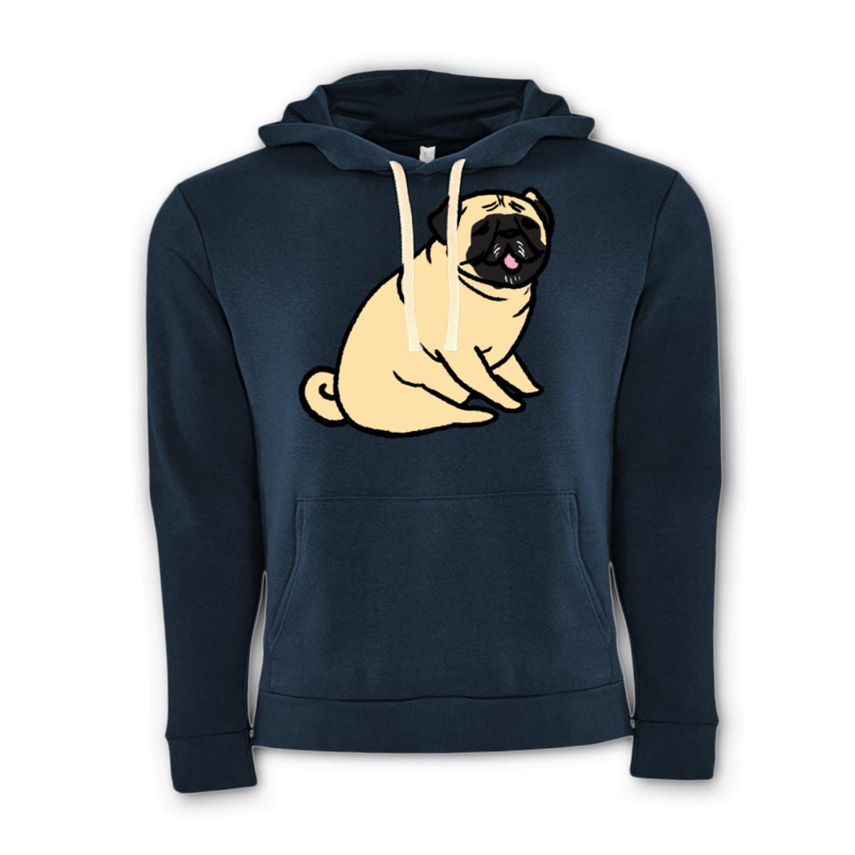 Pug Grandpa Unisex Pullover Hoodie Double Extra Large midnight-navy
