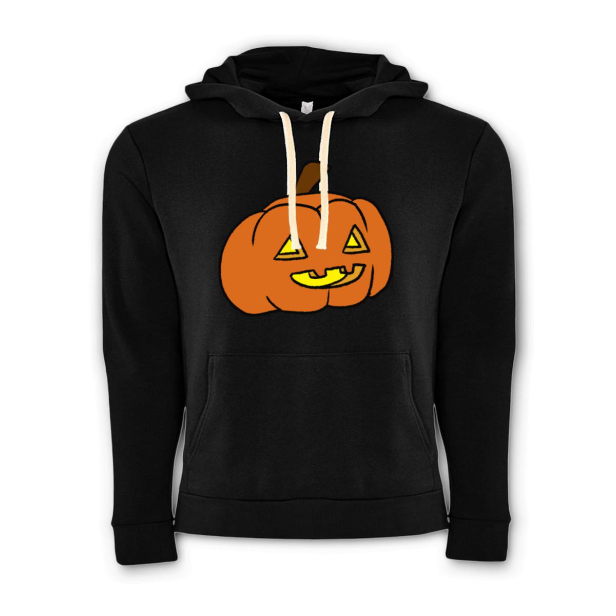 Pumpkin Unisex Pullover Hoodie Double Extra Large black