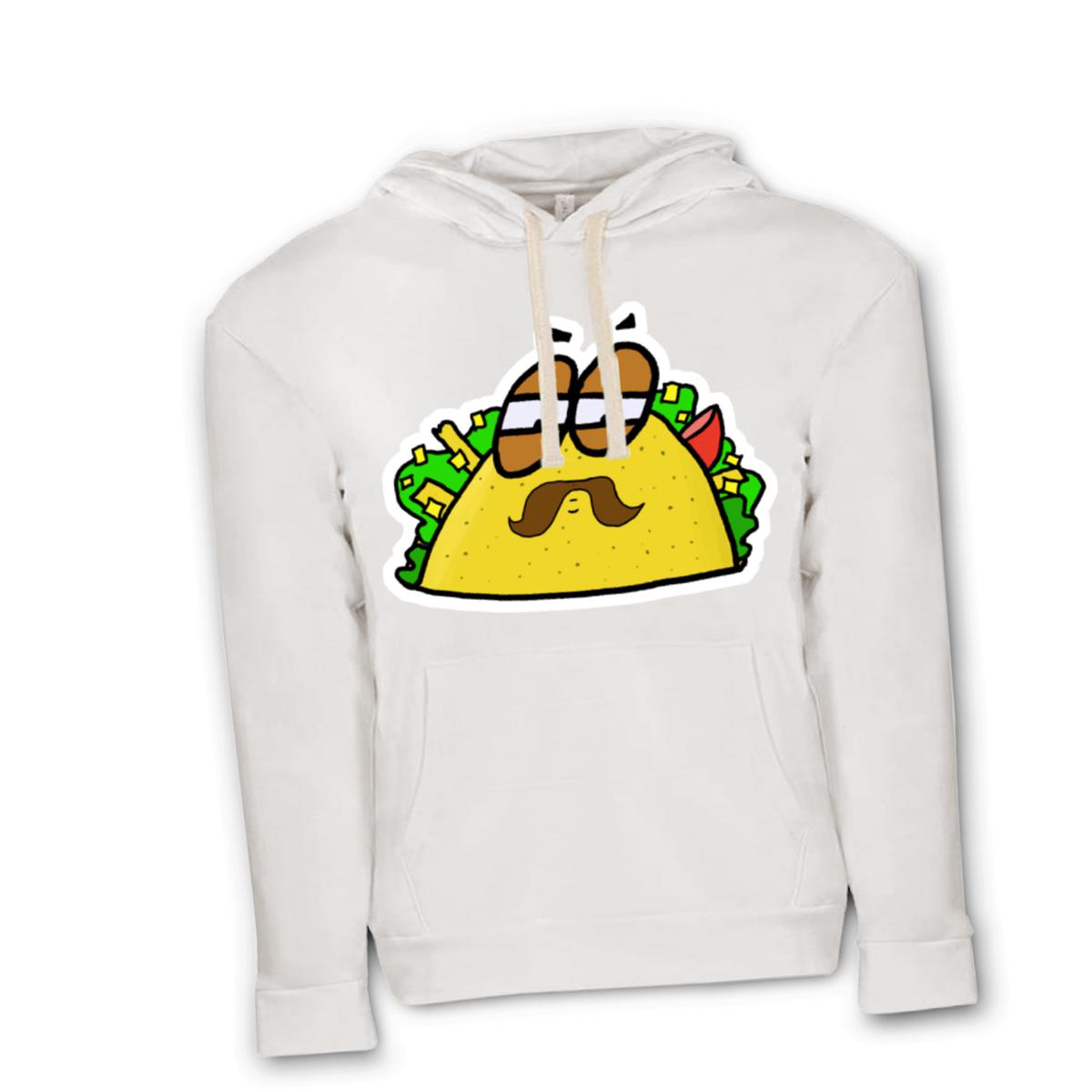 Senor Taco Unisex Pullover Hoodie Double Extra Large white