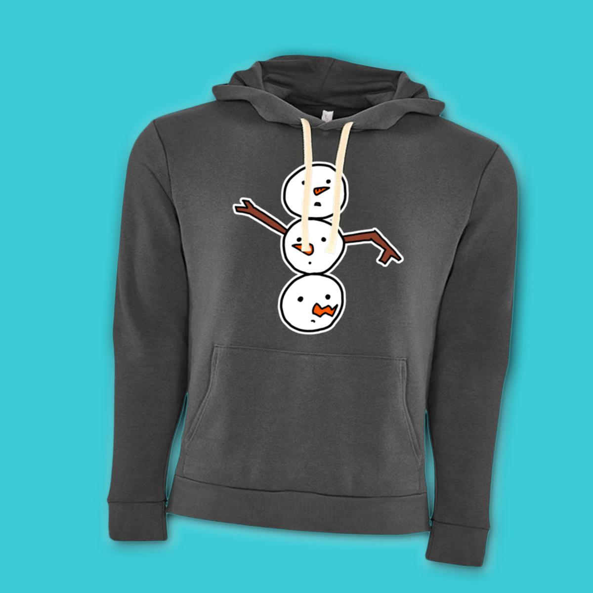 Snowman All Heads Unisex Pullover Hoodie