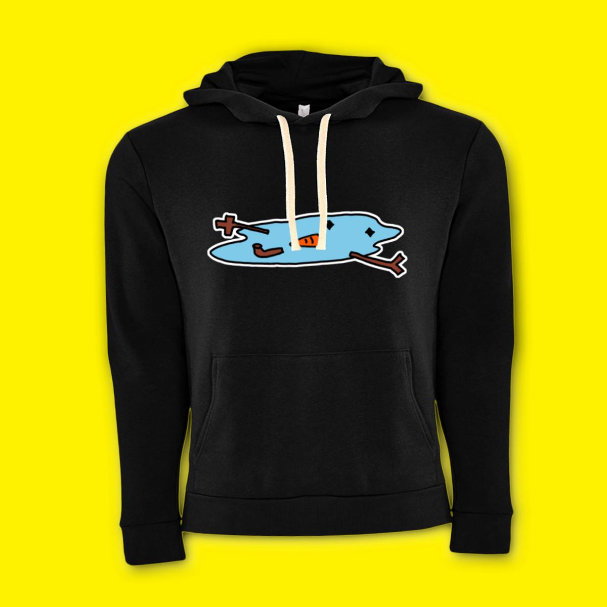 Snowman Puddle Unisex Pullover Hoodie