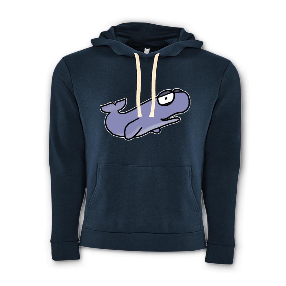 Sperm Whale Unisex Pullover Hoodie Extra Large midnight-navy