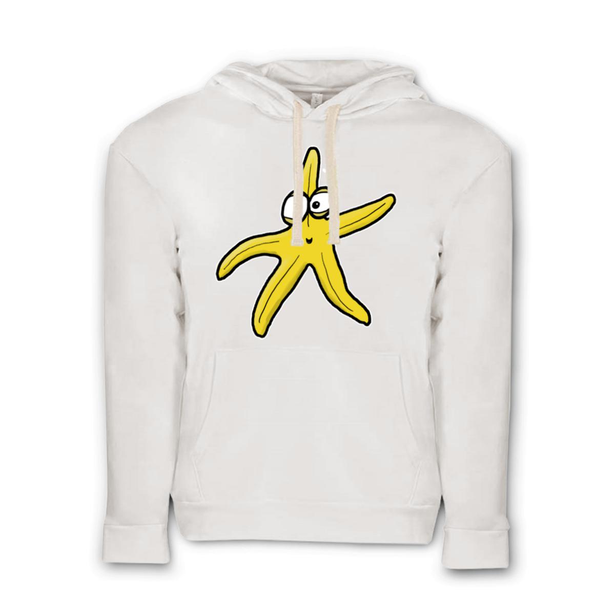 Starfish Unisex Pullover Hoodie Double Extra Large white