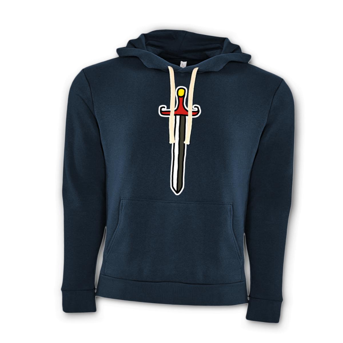 Sword Unisex Pullover Hoodie Double Extra Large midnight-navy