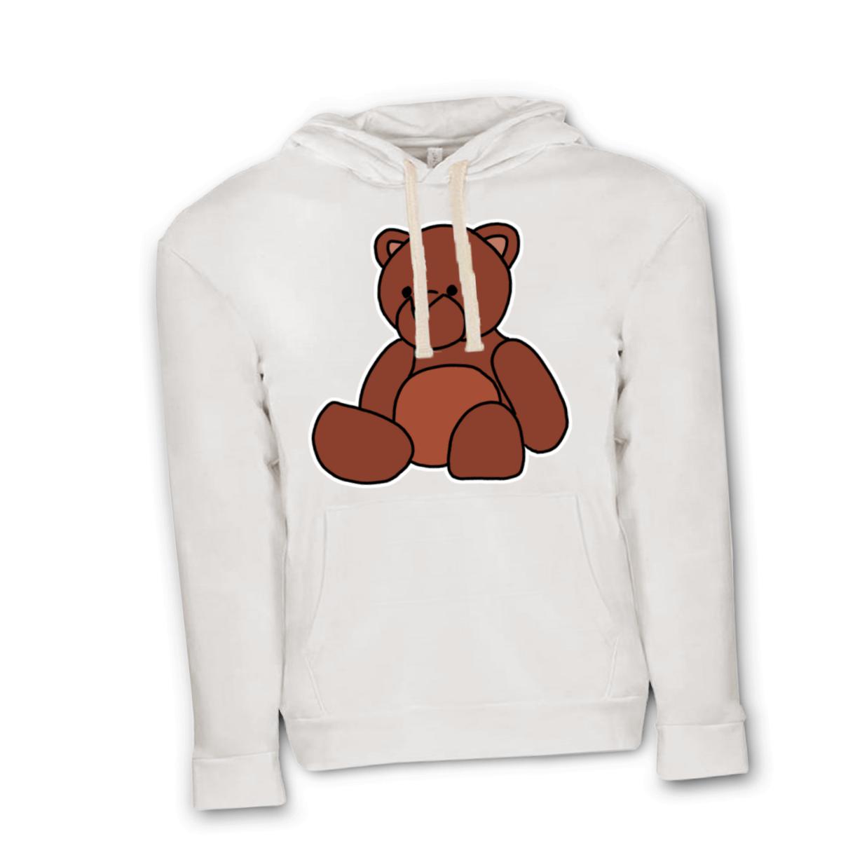 Toy Bear Unisex Pullover Hoodie Double Extra Large white