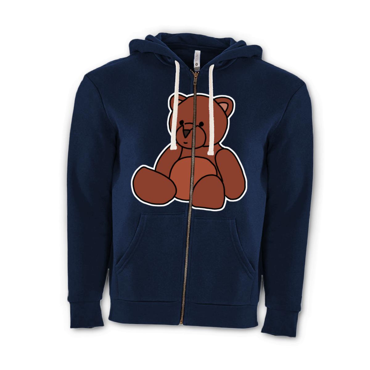 Toy Bear Unisex Zip Hoodie Double Extra Large midnight-navy