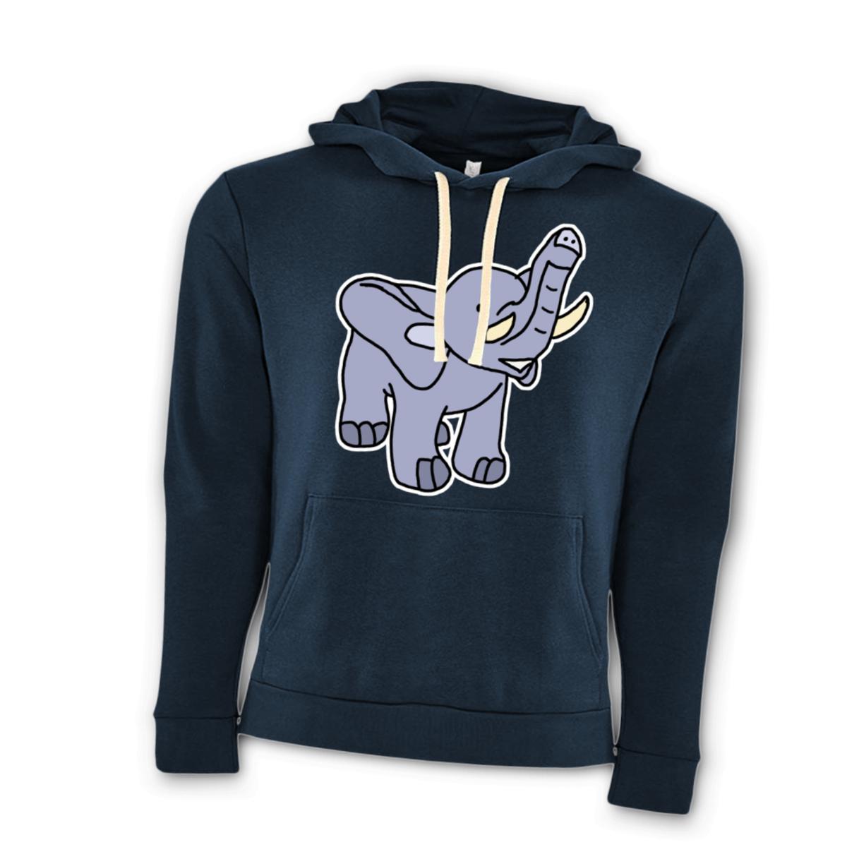 Toy Elephant Unisex Pullover Hoodie Large midnight-navy