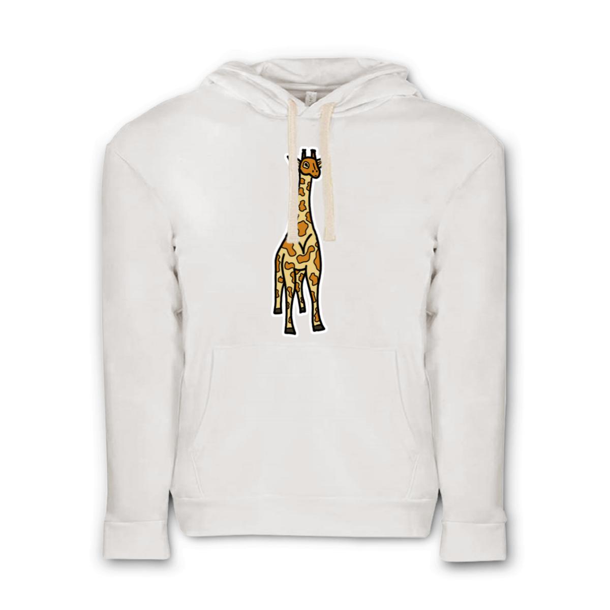 Toy Giraffe Unisex Pullover Hoodie Medium white