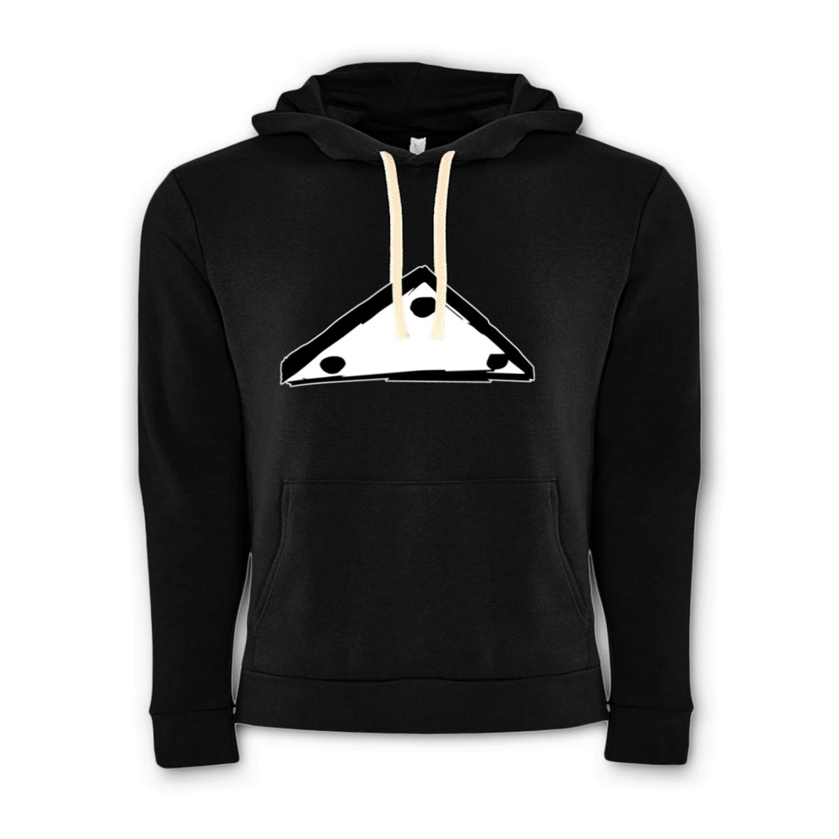 UFO Unisex Pullover Hoodie Double Extra Large black