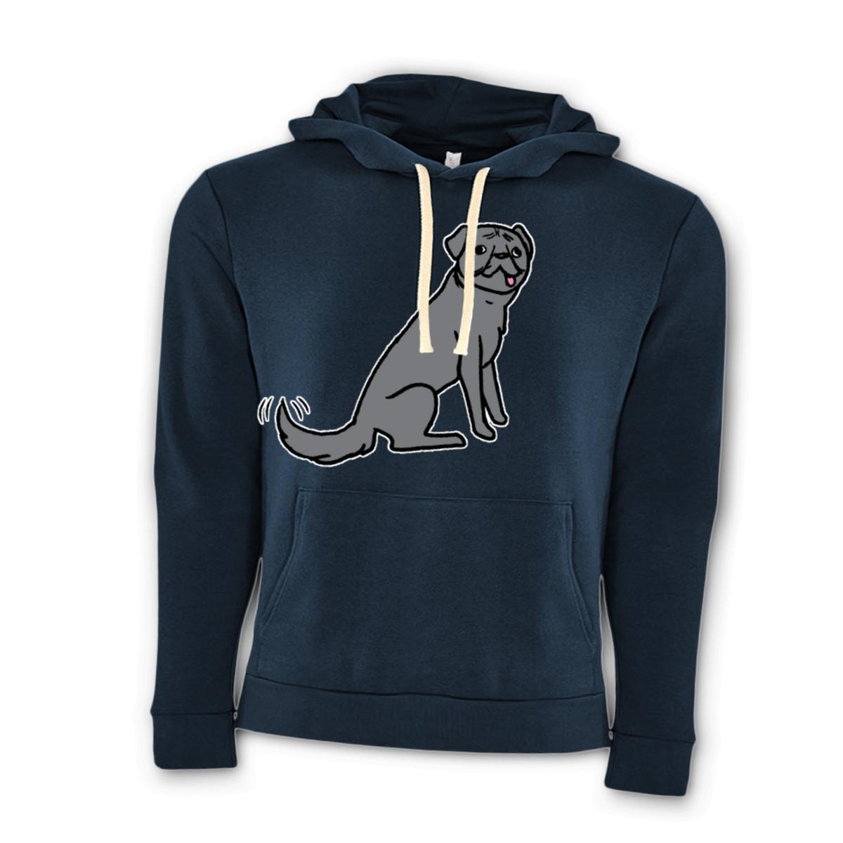 Wolf Pug Unisex Pullover Hoodie Double Extra Large midnight-navy
