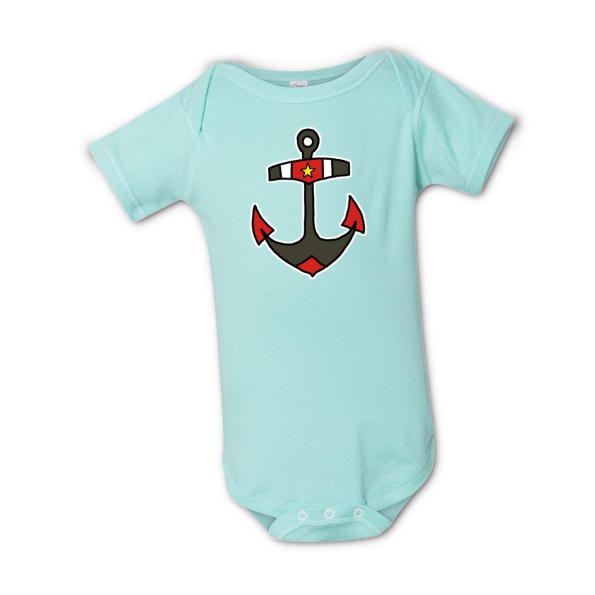 American Traditional Anchor Onesie 6M chill