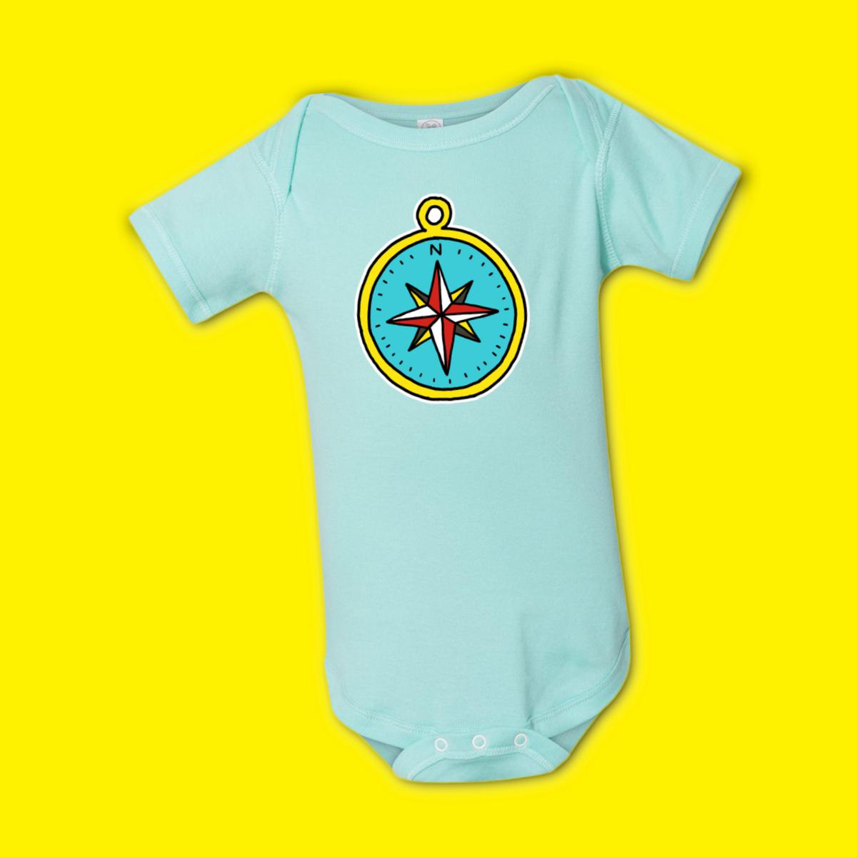 American Traditional Compass Onesie