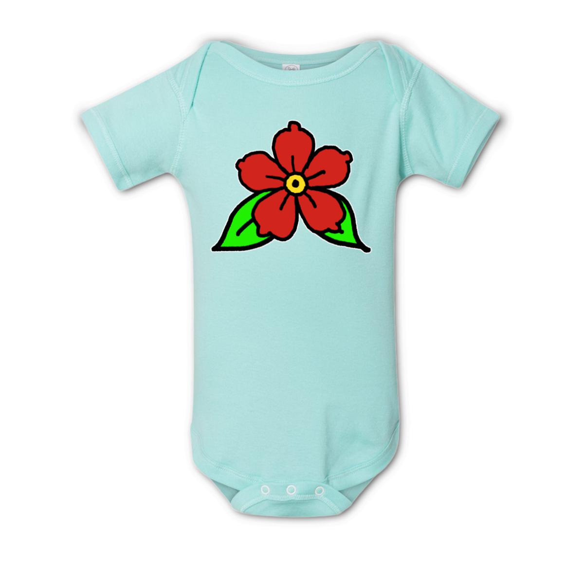 American Traditional Flower Onesie NB chill