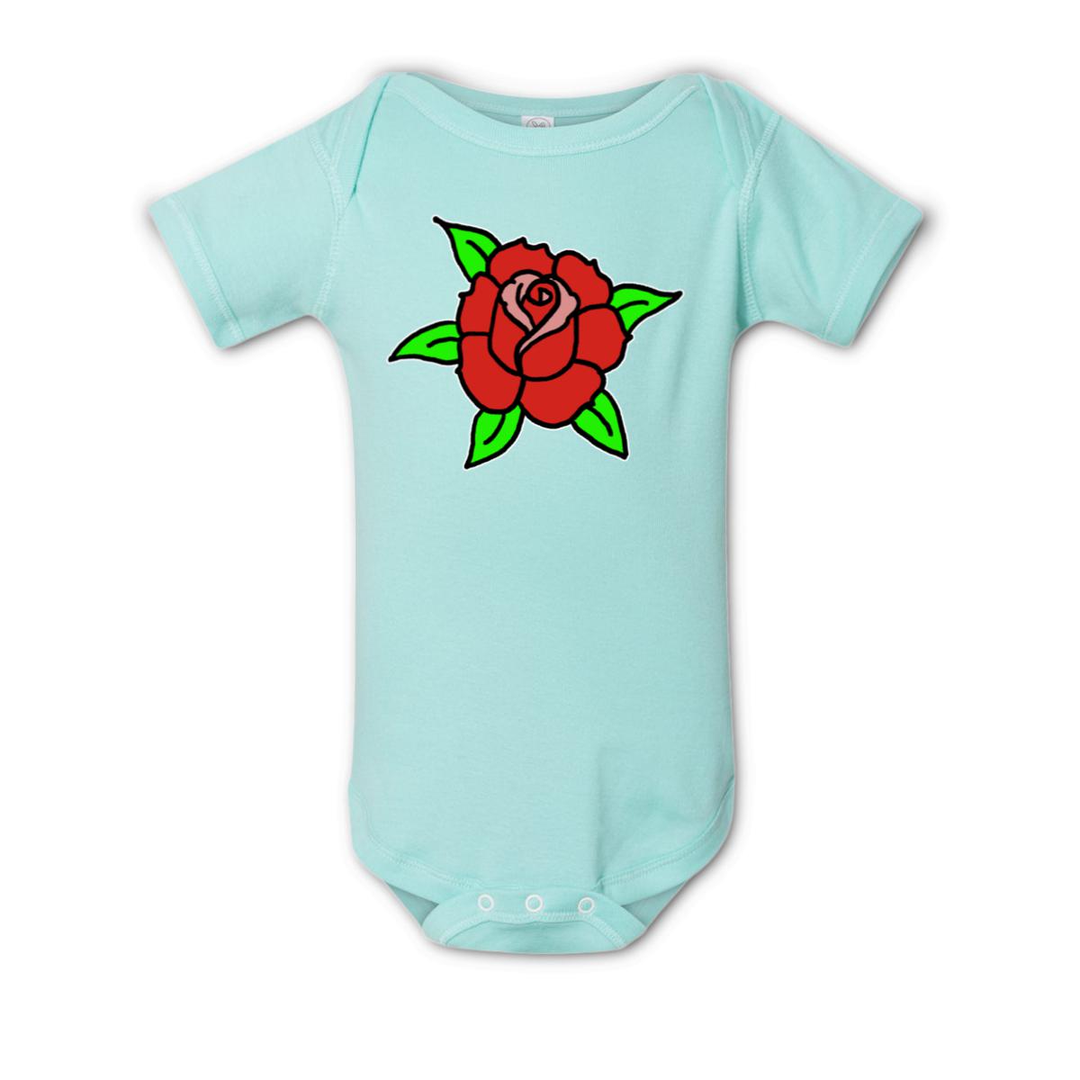 American Traditional Rose Onesie 6M chill
