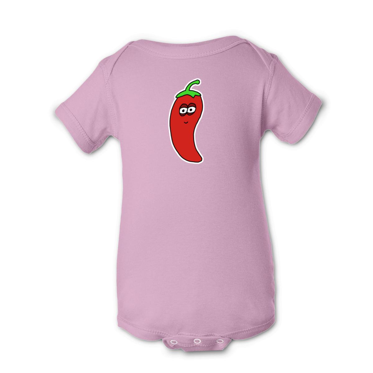 Chili Pepper Onesie 12M pink